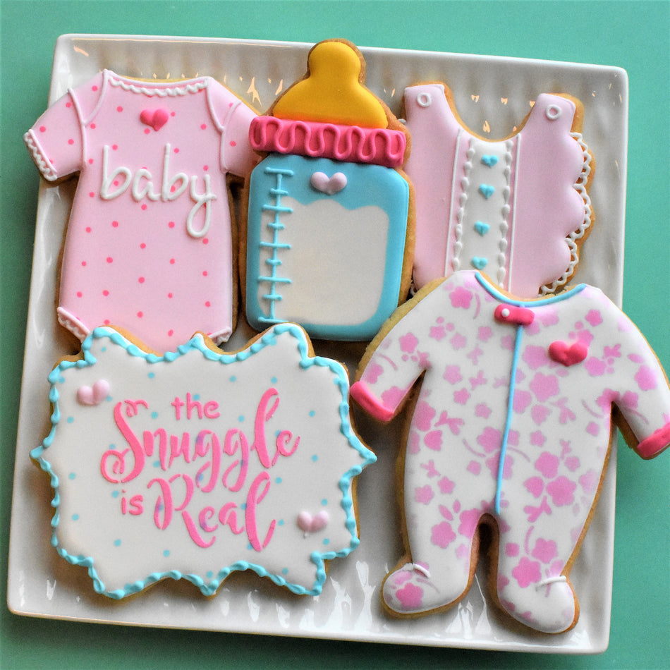 How to Decorate FIVE Baby Cookies – The Flour Box